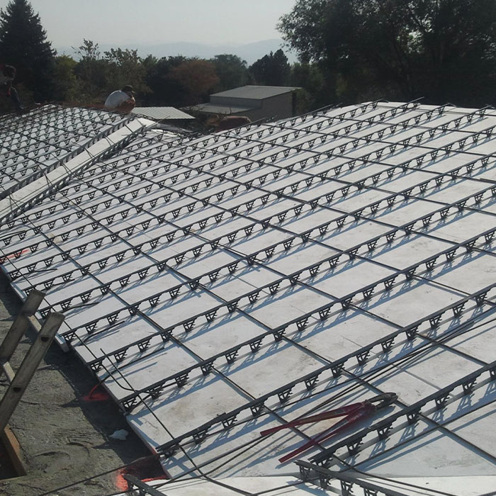 New house roof under construction