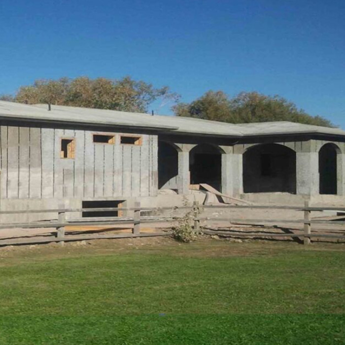 New concrete house under construction